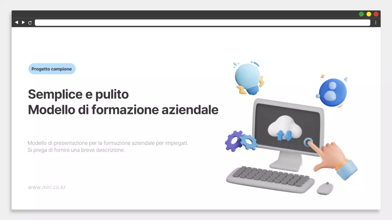 Materiale di formazione aziendale semplice in bianco e nero