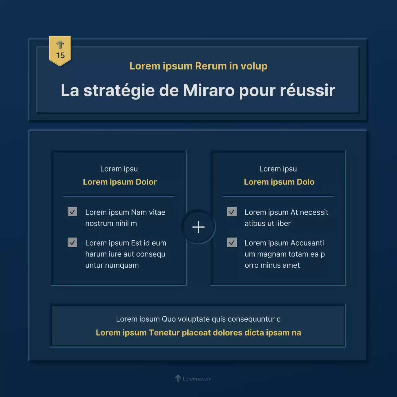 Un simple profil d'entreprise de cabinet d'avocats bleu et jaune
