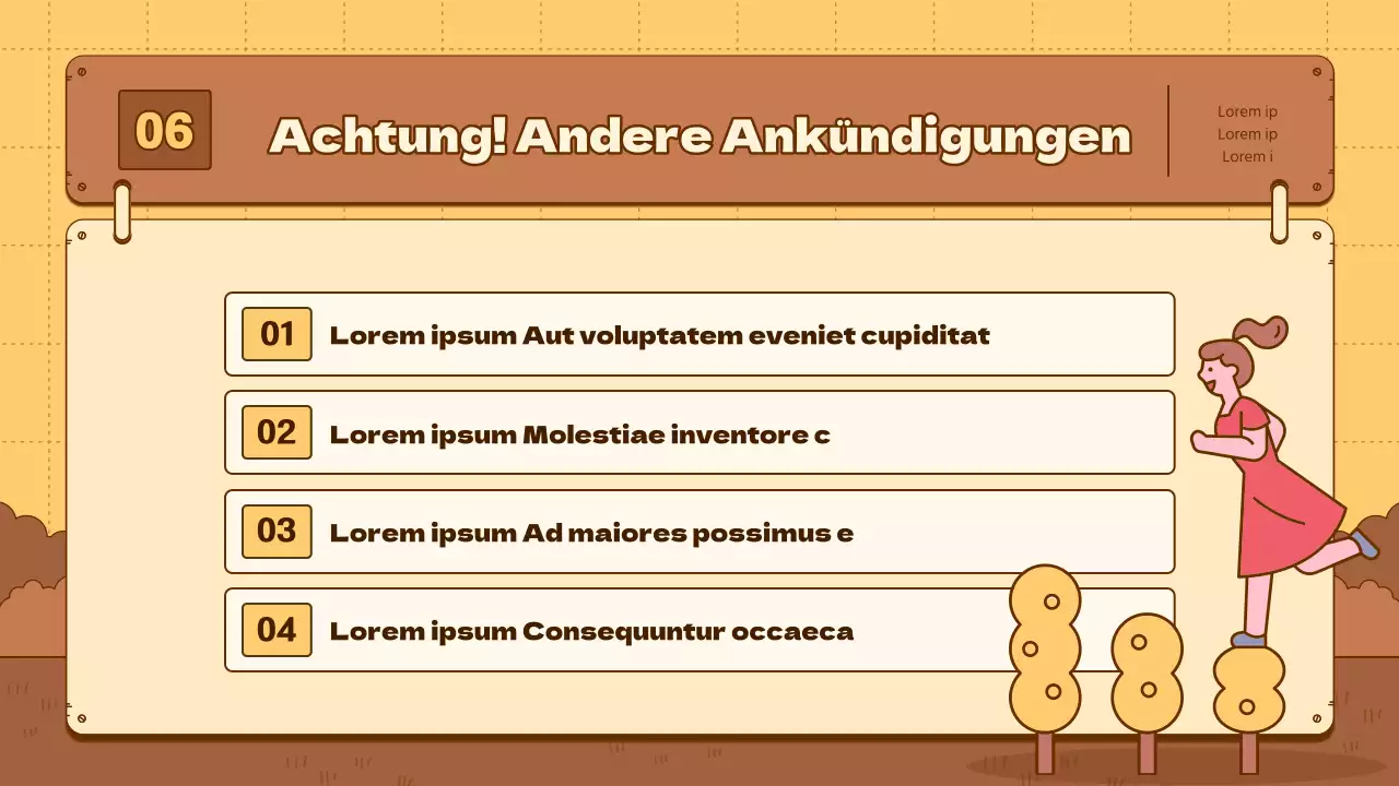 Ein einfacher gelber und brauner Newsletter für den Kulturtourismus