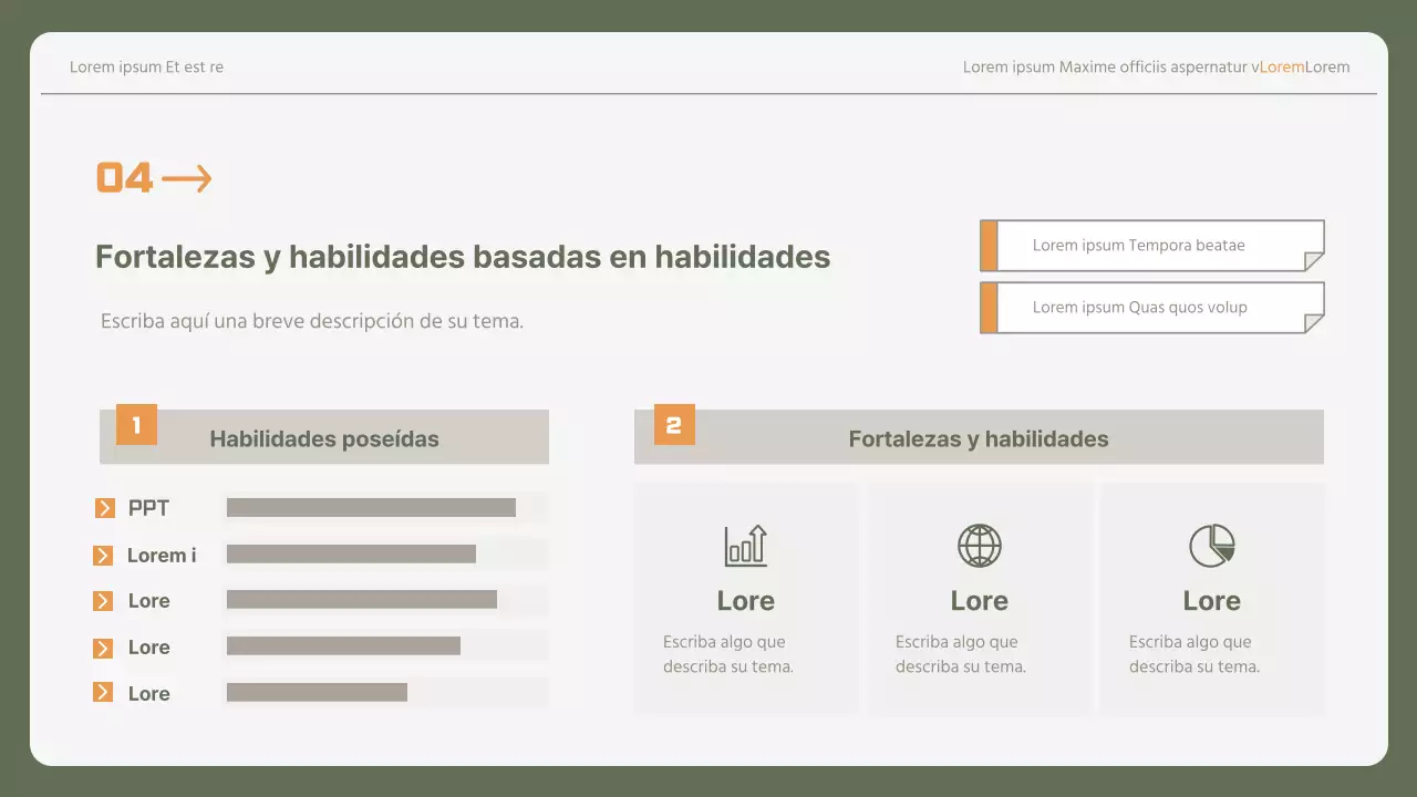Sencilla carta de presentación corporativa para principiantes en caqui y amarillo