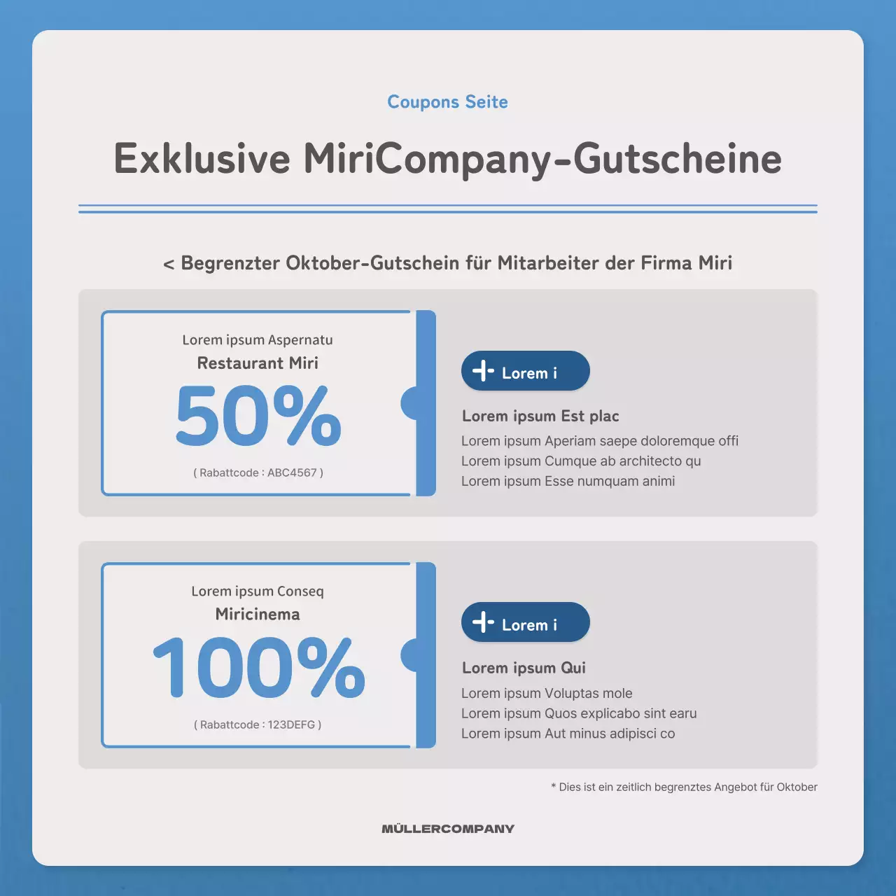 Ein einfacher Brief in blauer und marineblauer Newsletter-Post