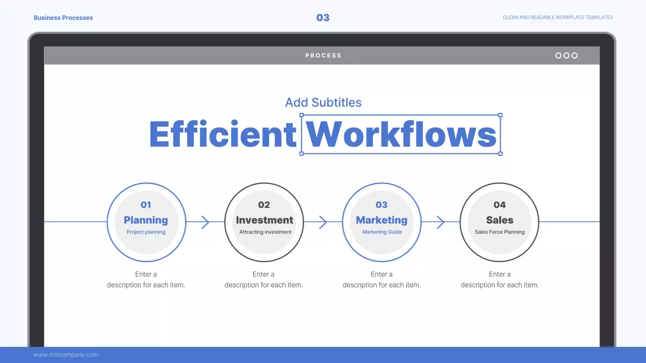 파랑의 심플한 모니터 프레임 교육자료