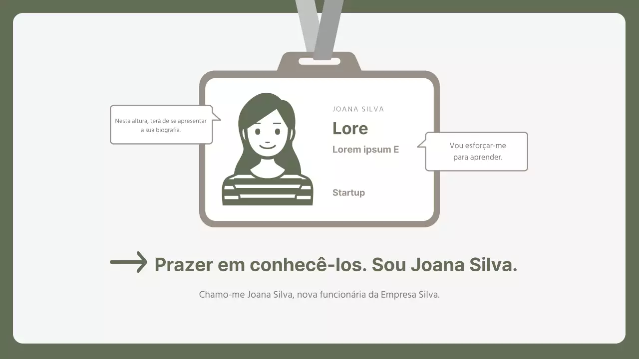 Carta de apresentação simples para empresas de nível básico em caqui e amarelo
