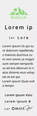 Berg club finisher's plaquette met club logo concept met groene berg illustratie