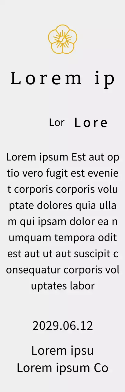 Line Flower's Listing Konzept Dankeschön-Plakette