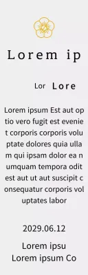 Line Flower's Listing Konzept Dankeschön-Plakette