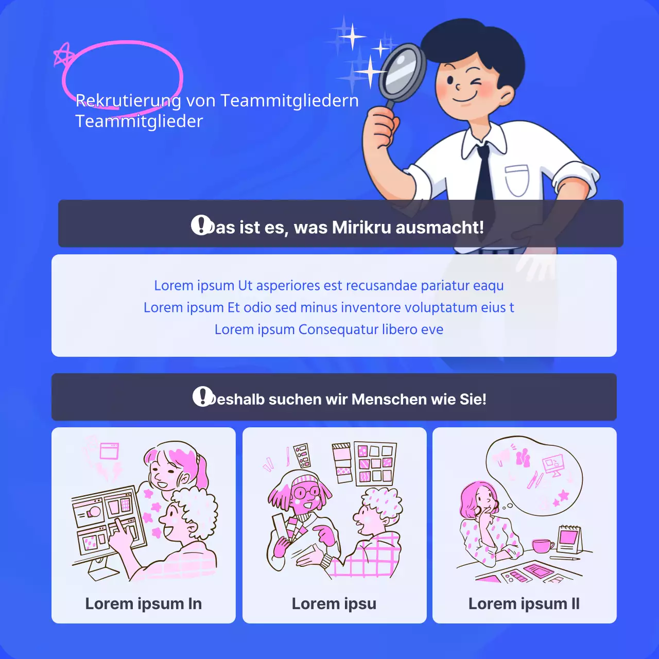 Ein Leitfaden für blaue und trendige Stellenausschreibungen