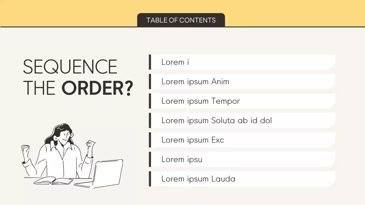 베이지 모던 직원 편지 프레젠테이션