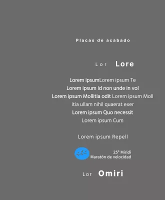 Placa de finisher concepto maratón con logotipo sencillo