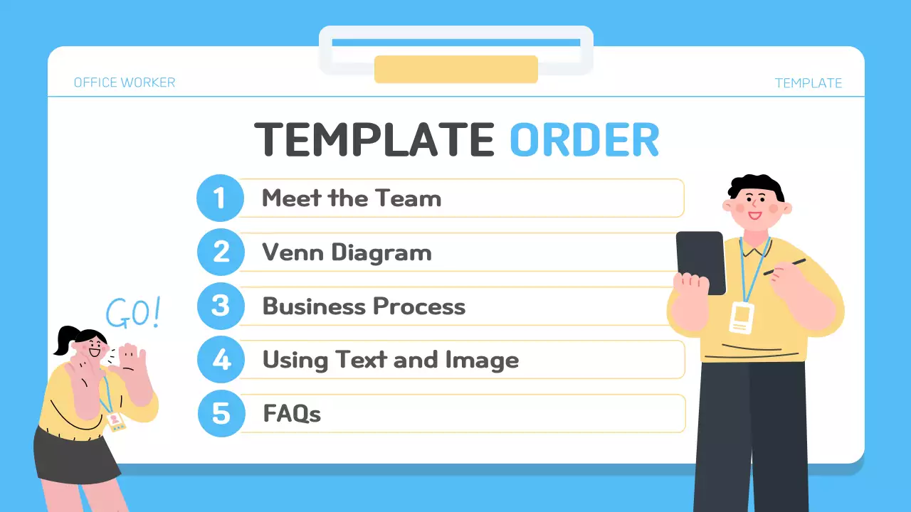 파랑의 심플한 직장인을 위한 회사소개서