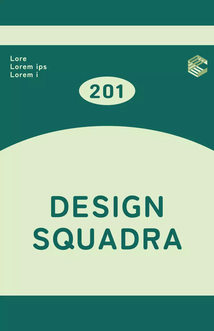 Bandiera a finestra con il nome della squadra evidenziato in una combinazione di colori verde.