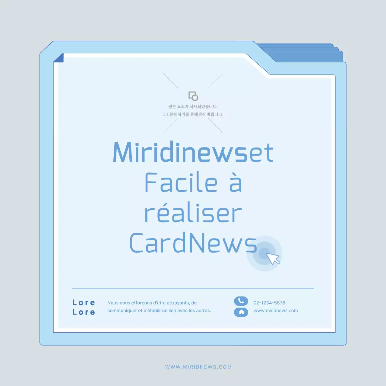Cartes marketing modernes en bleu clairNewsTutorials
