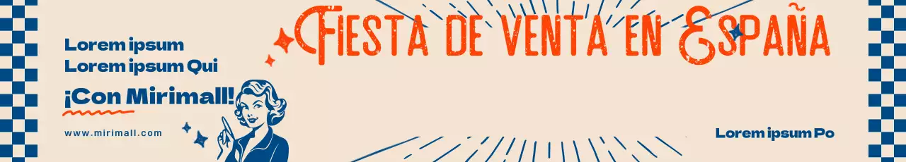 Una mirada al evento retro azul y rojo Korea Sale Festa