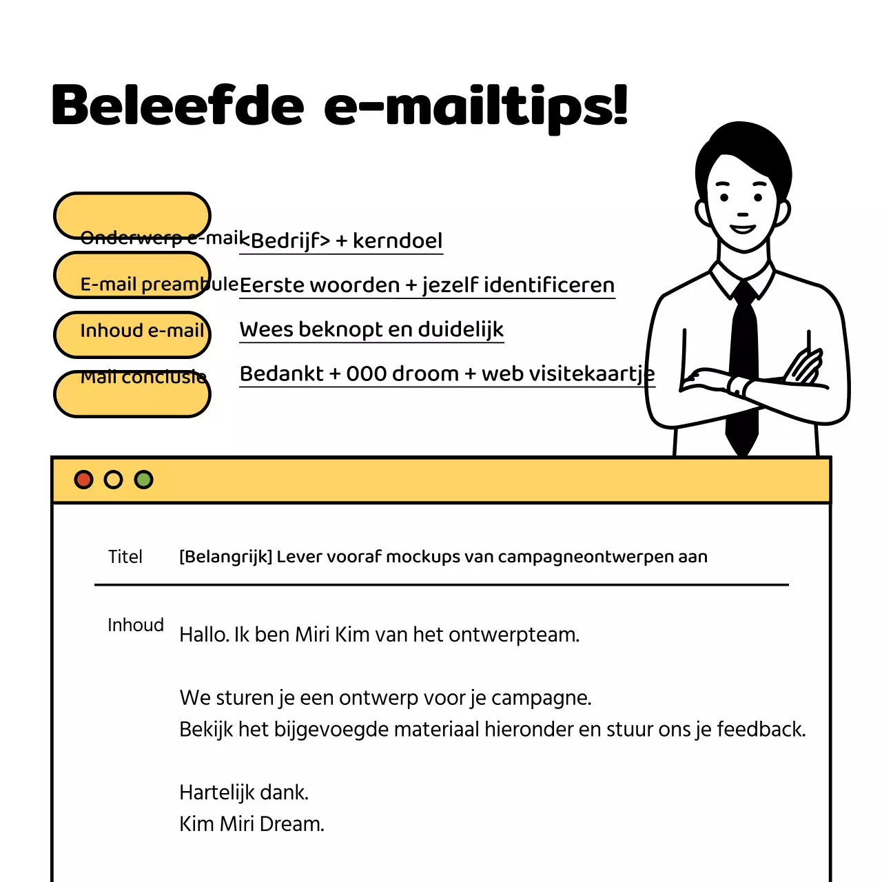 Yellow's eenvoudige gids voor zakelijke vaardigheden