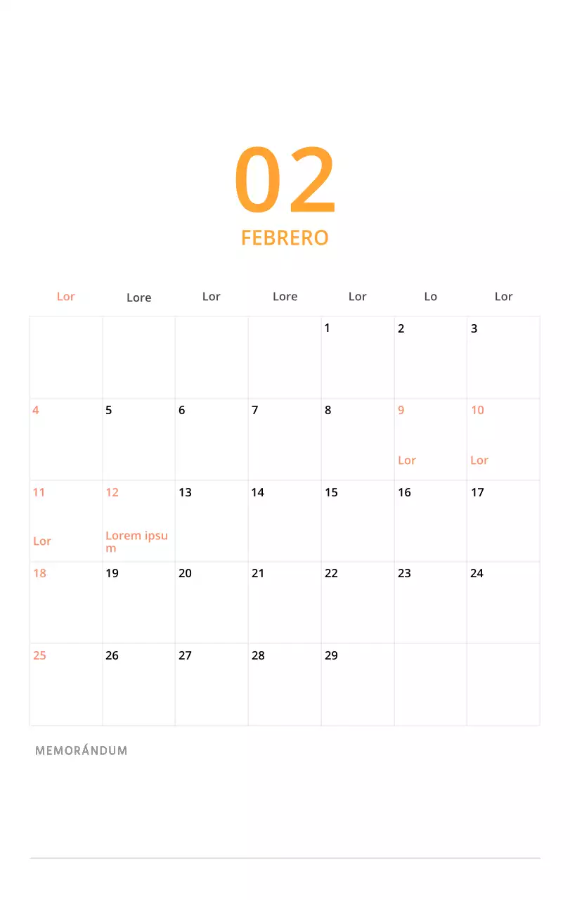 Bonito calendario de sobremesa ilustrado de temática familiar en color verde