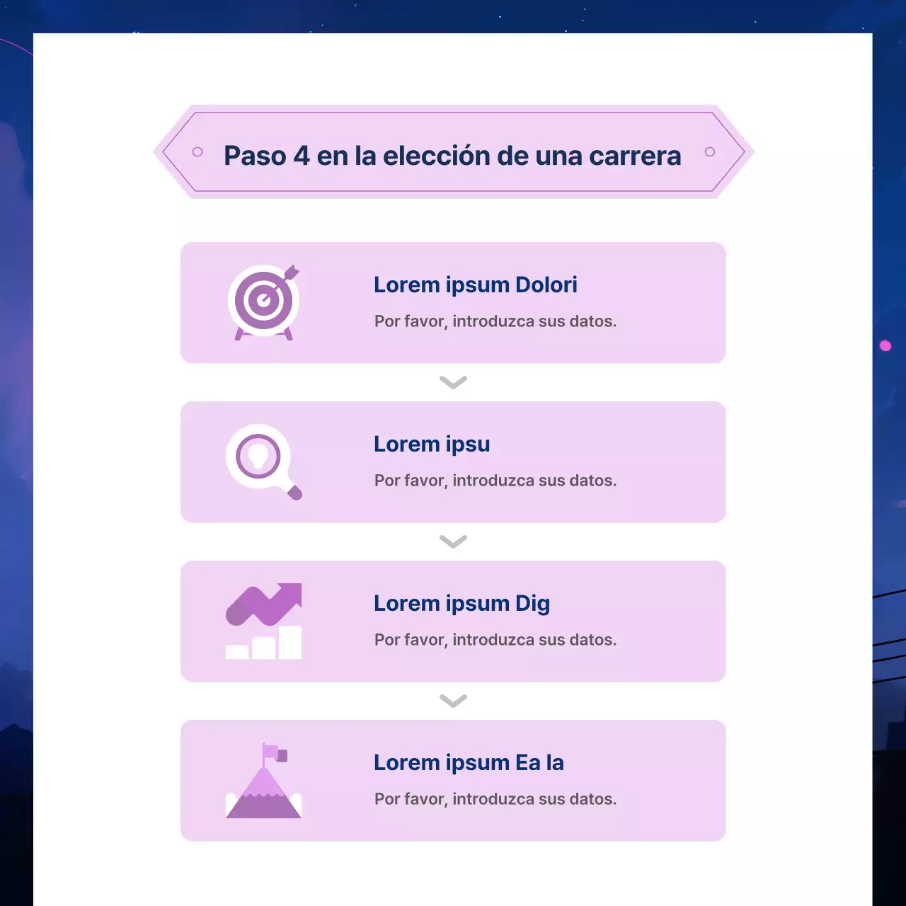 Promover el asesoramiento en azul marino y morado como color de moda