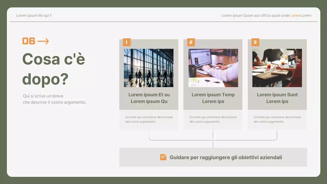 Lettera di presentazione aziendale semplice in giallo e cachi