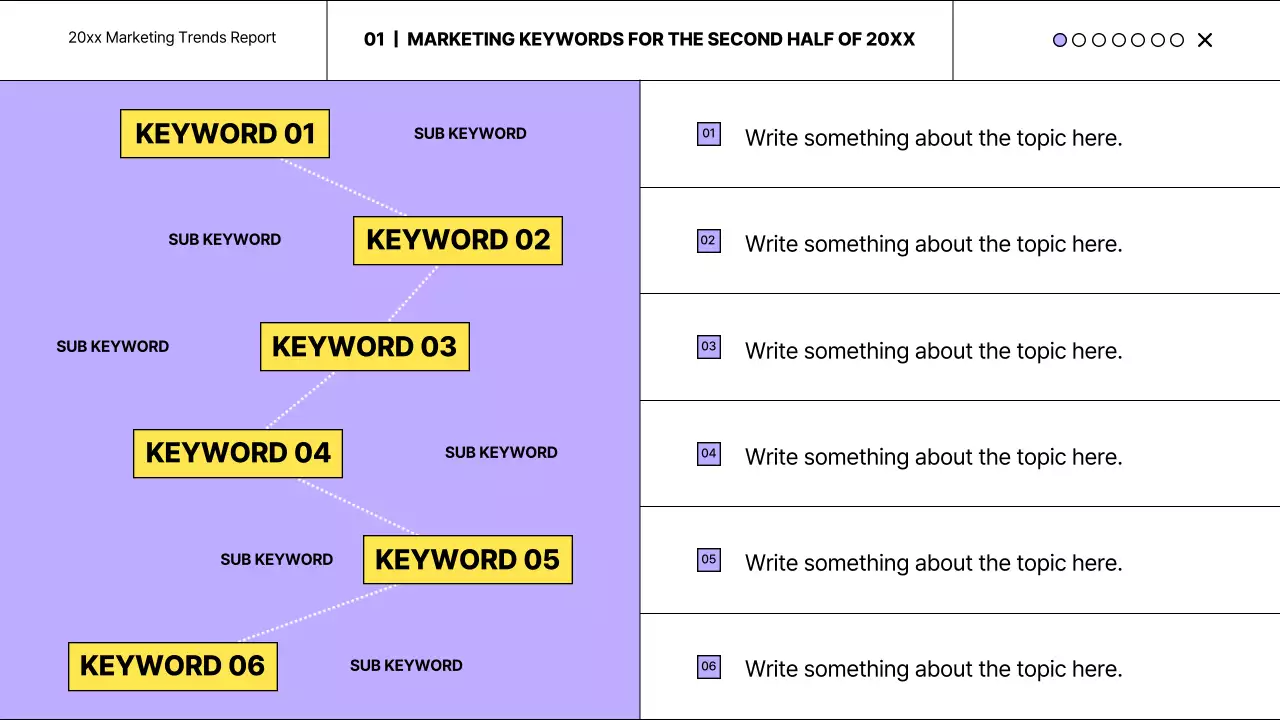 퍼플 모던 마케팅 보고서 프레젠테이션
