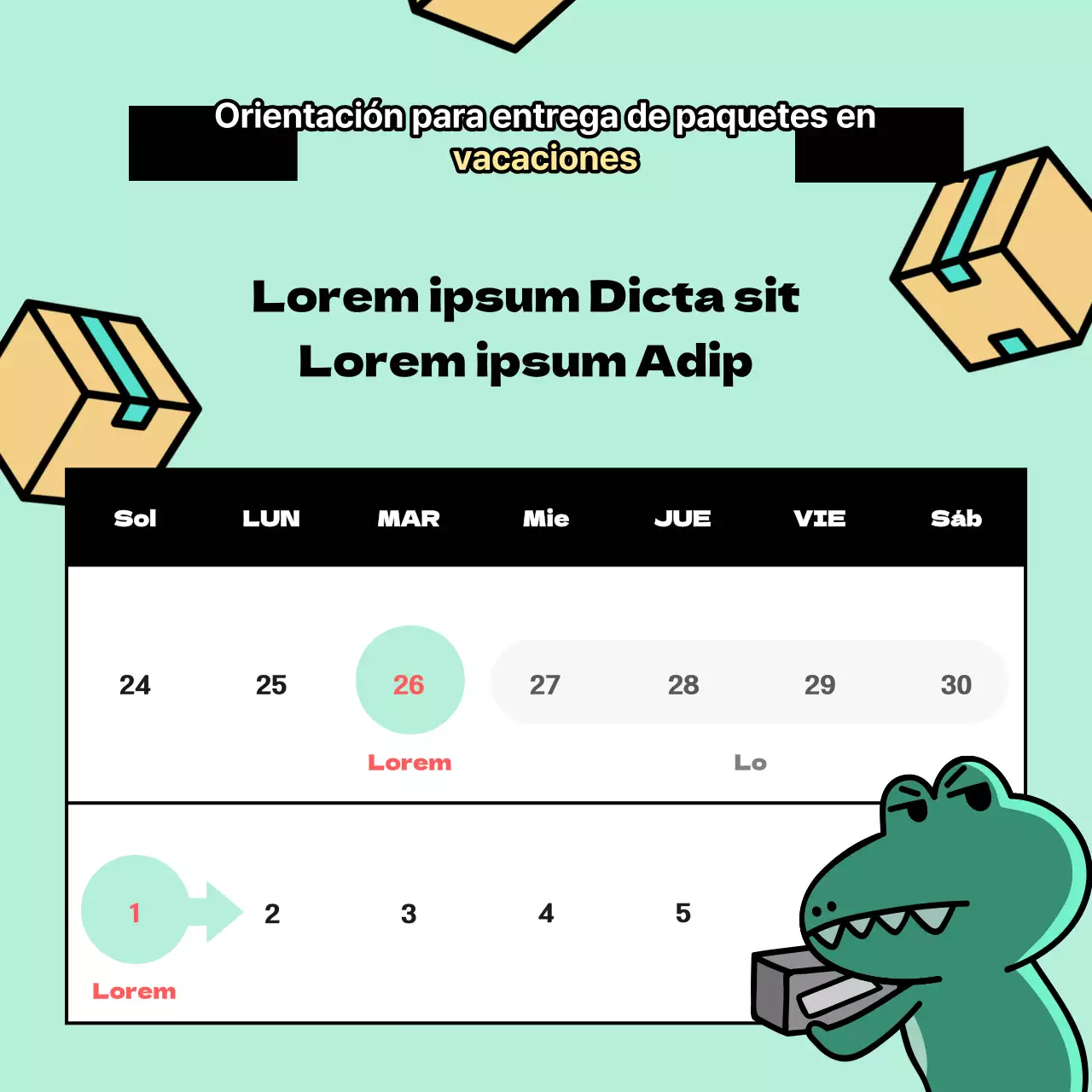 Anuncios de Argo, un personaje kitsch con fondo de menta