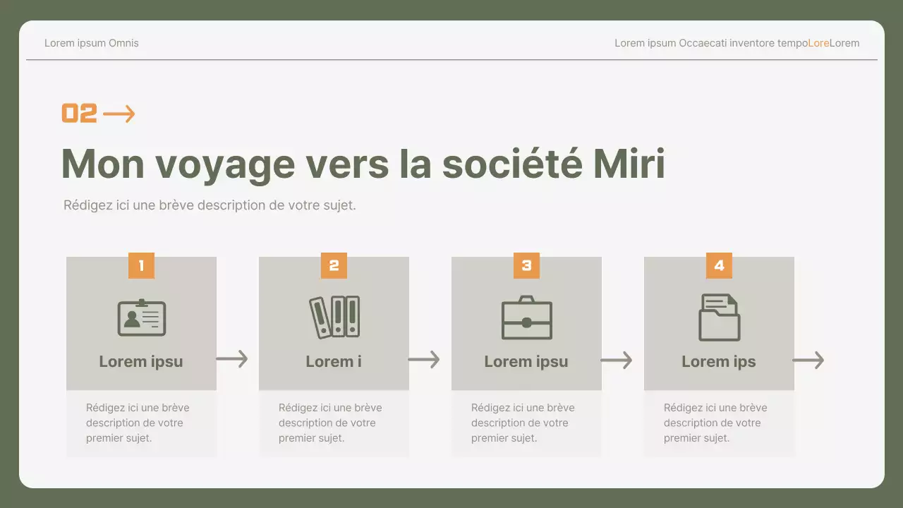 Lettre de motivation simple pour un poste de débutant dans une entreprise, en kaki et jaune