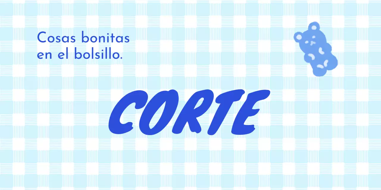 Tachuela de cabecera a cuadros y con simpáticos personajes