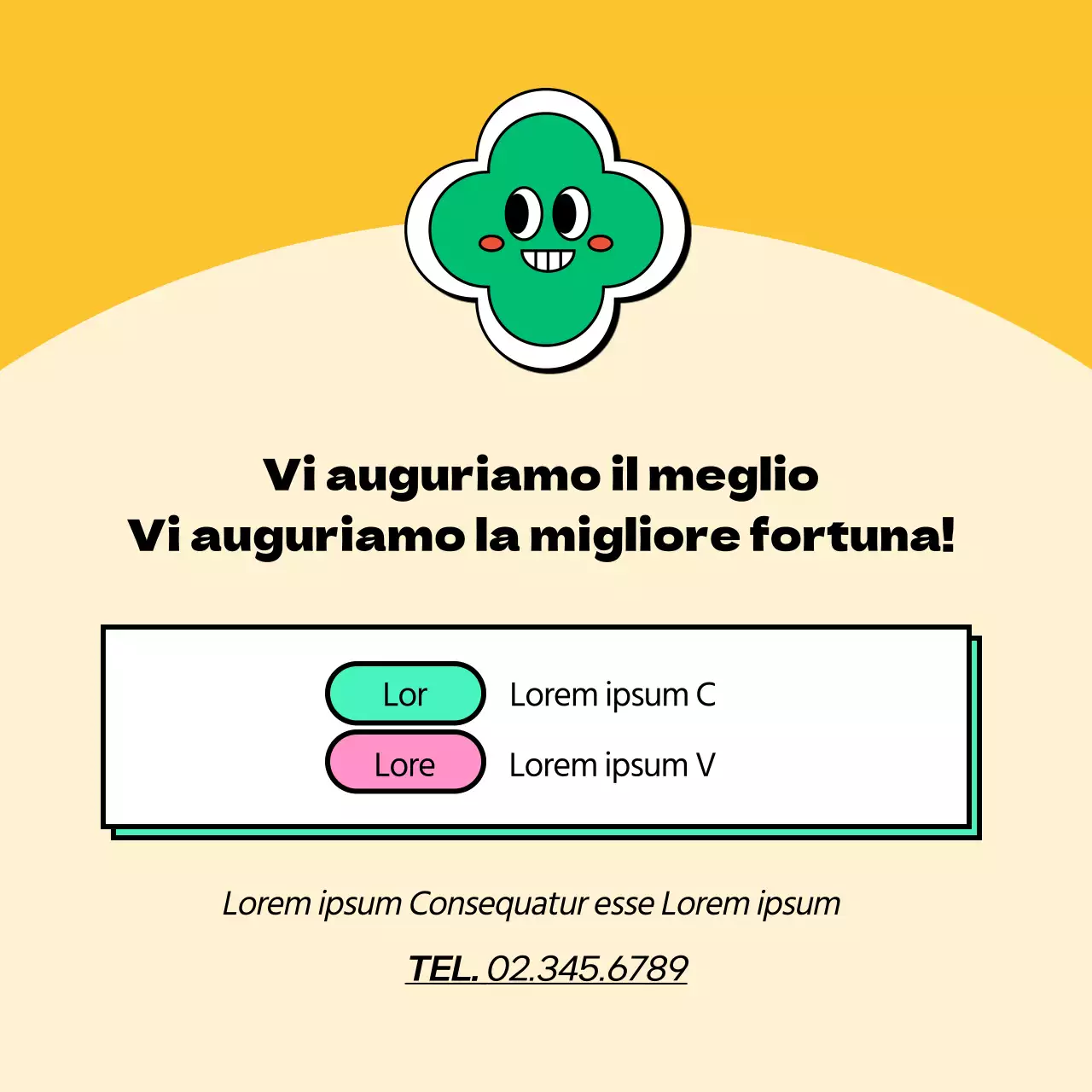 Proposte regalo per il SAT in stile pop art in giallo e verde