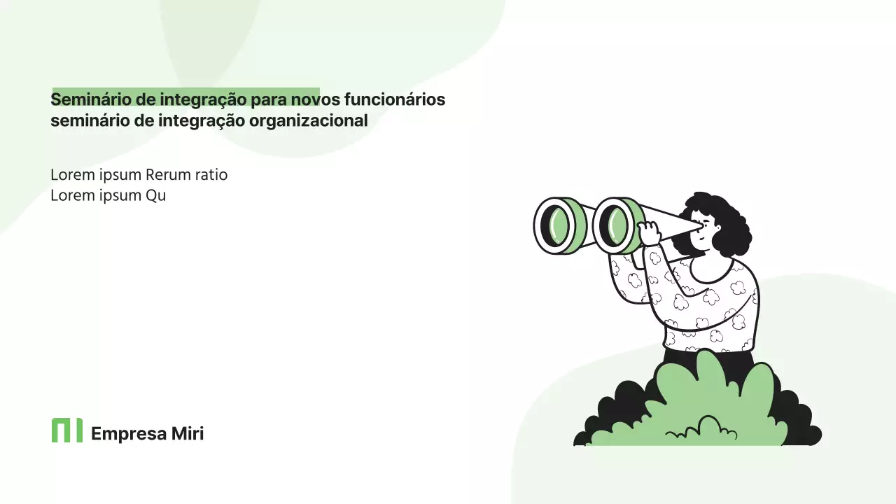 Uma plataforma de formação simples, verde-limão, para novos contratados