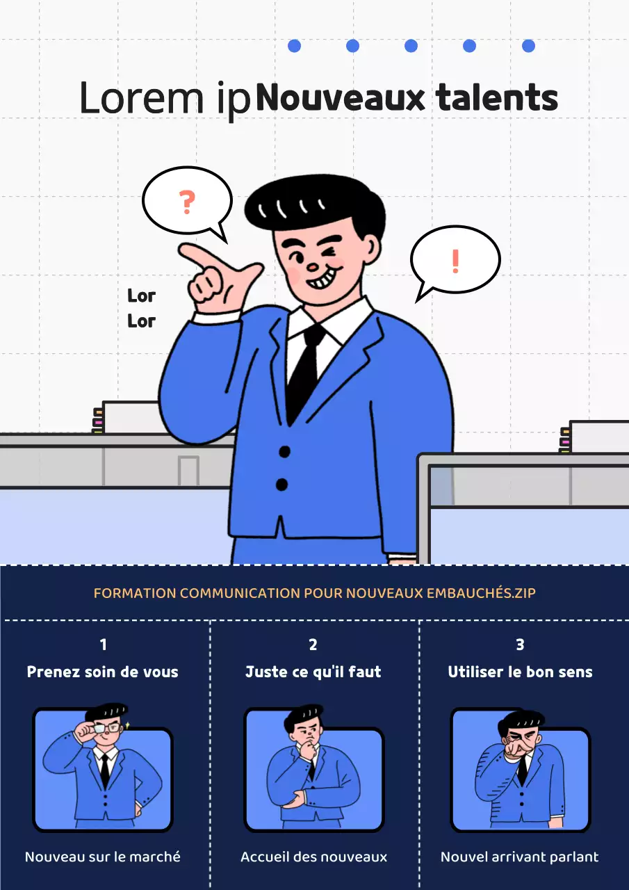 Promotion de la formation des recrues en bleu et bleu marine