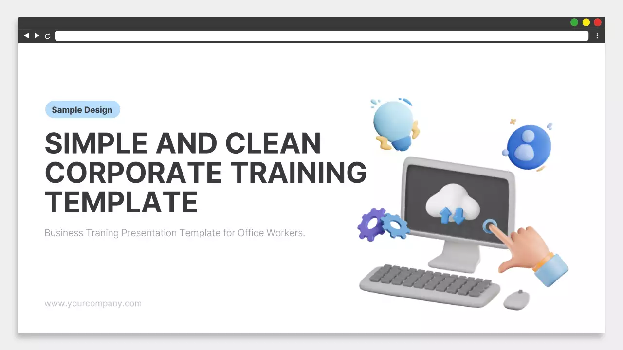 White Clean Training Template Presentation