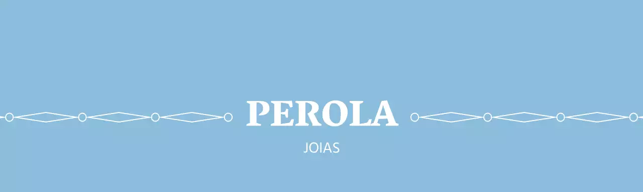 Tacha de cabeçalho de produto de marca de joalharia azul claro