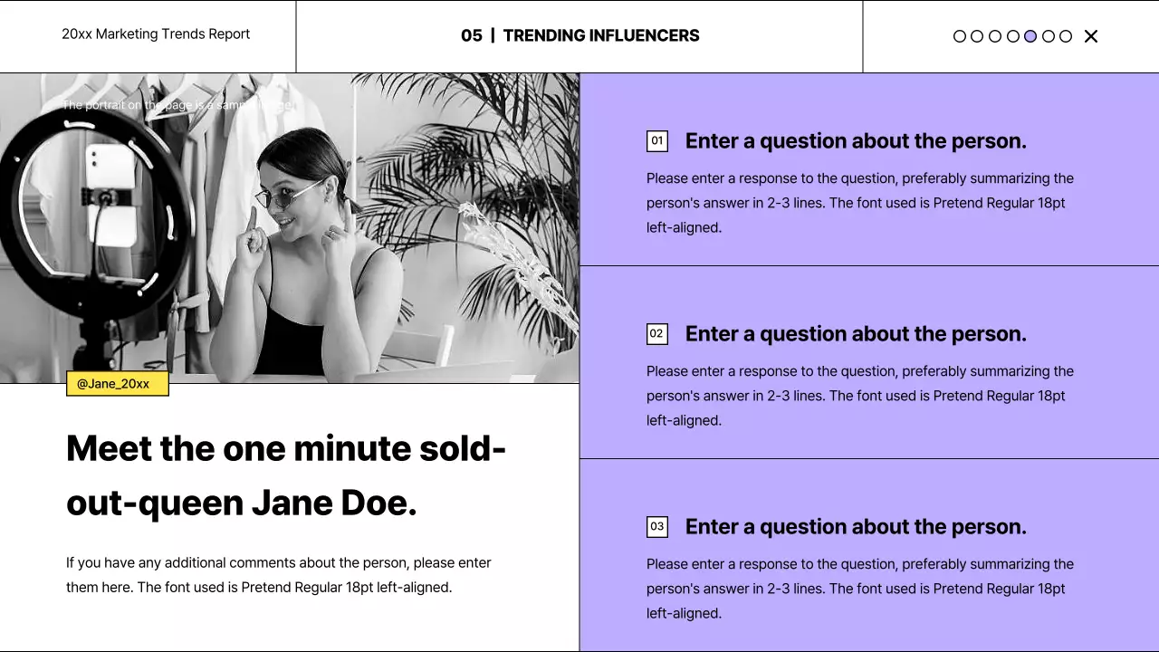 퍼플 모던 마케팅 보고서 프레젠테이션