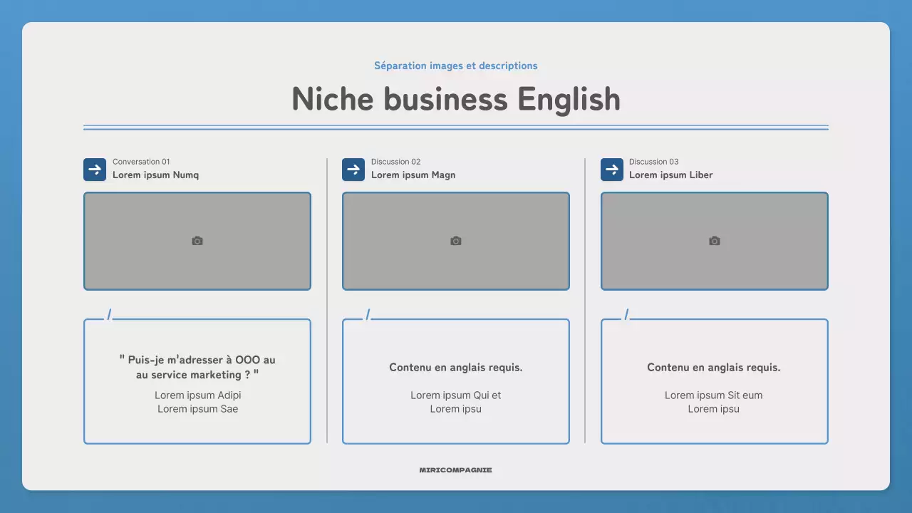 Faites la promotion de votre lettre d'information avec une lettre simple en bleu et bleu marine