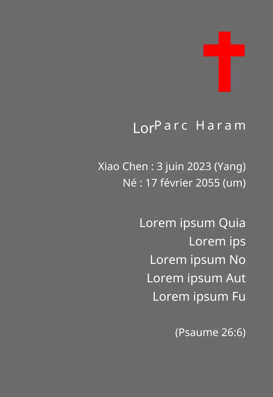 Plaques funéraires de conception chrétienne ou catholique avec versets bibliques