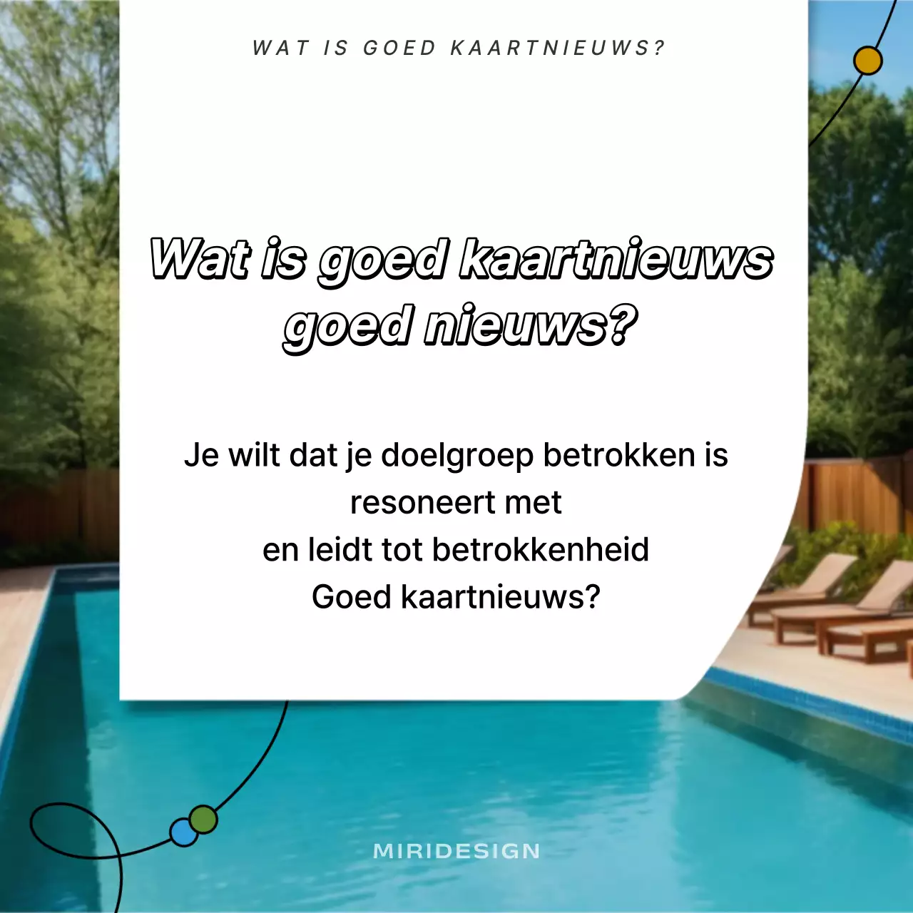 Een fotogerichte prospectus met een knal lichtblauw