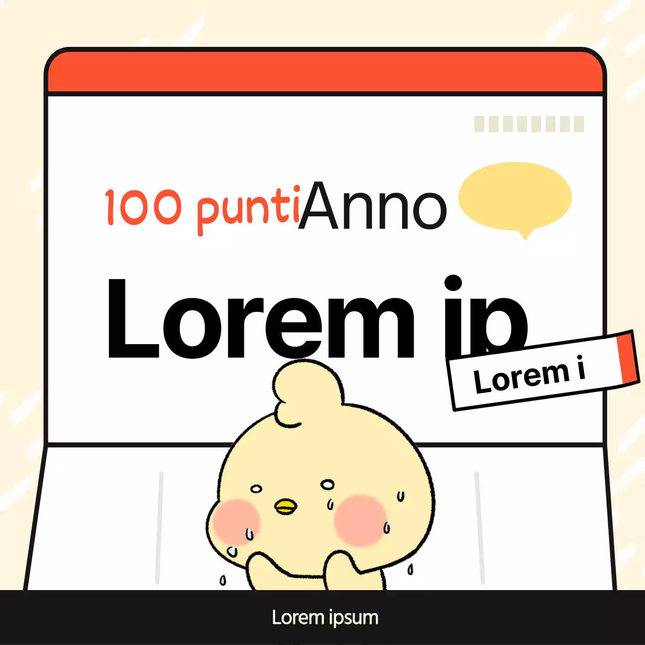 Pubblicità di carte di credito minimaliste gialle e rosse per gli acquirenti alle prime armi