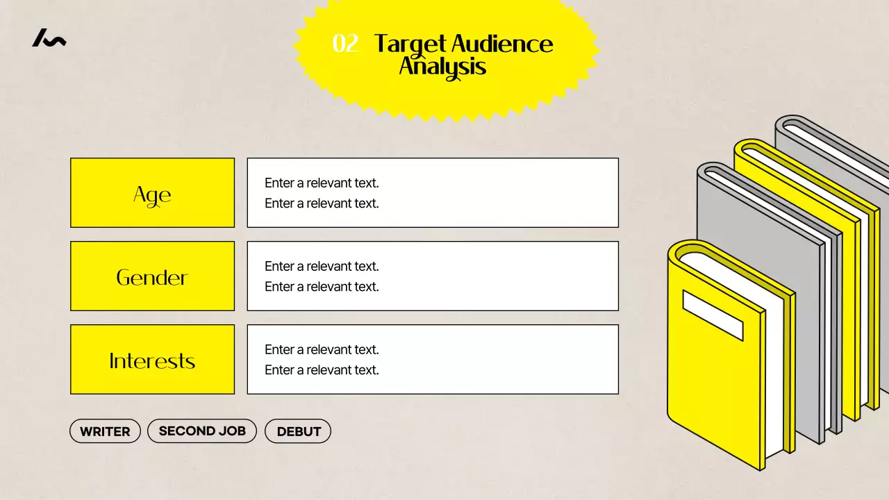노란색 현대 쓰기 가이드 프레젠테이션