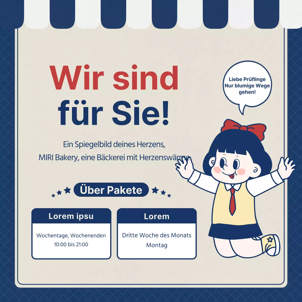 Werben Sie für eine marineblaue Retro-SATs-Cheerleading-Geschenkaktion