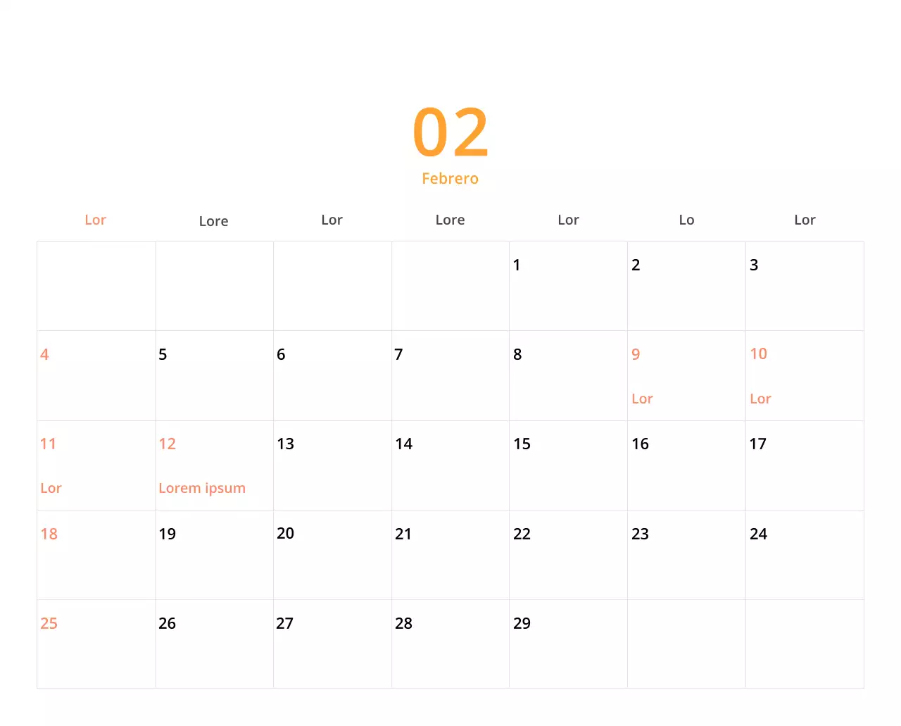 Bonito calendario de sobremesa ilustrado de temática familiar en color verde