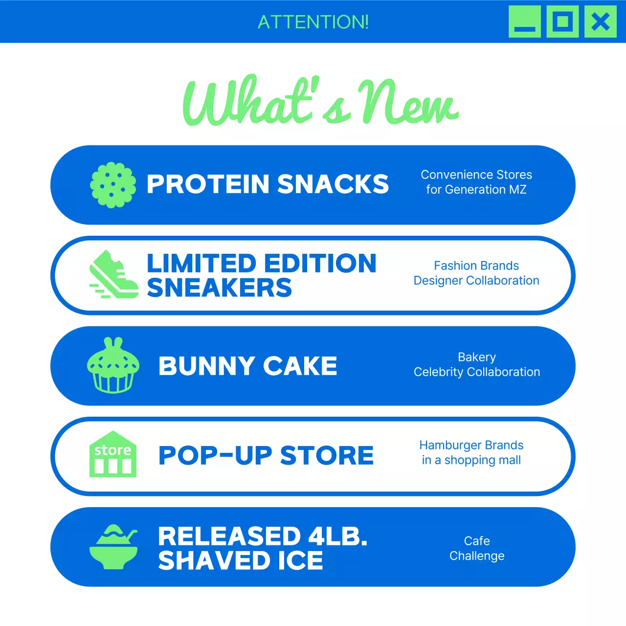 Blue Modern Marketing Newsletter Instagram Carousel