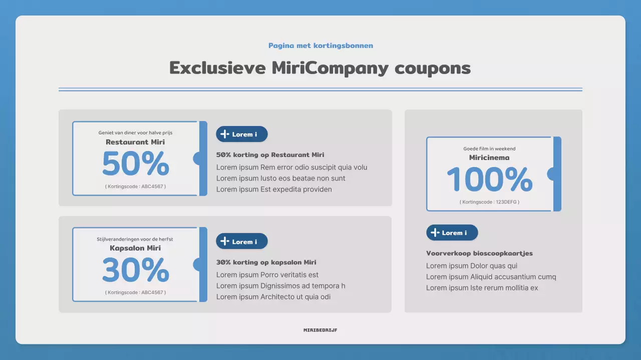 Promoot je nieuwsbrief met een eenvoudige brief in blauw en marineblauw