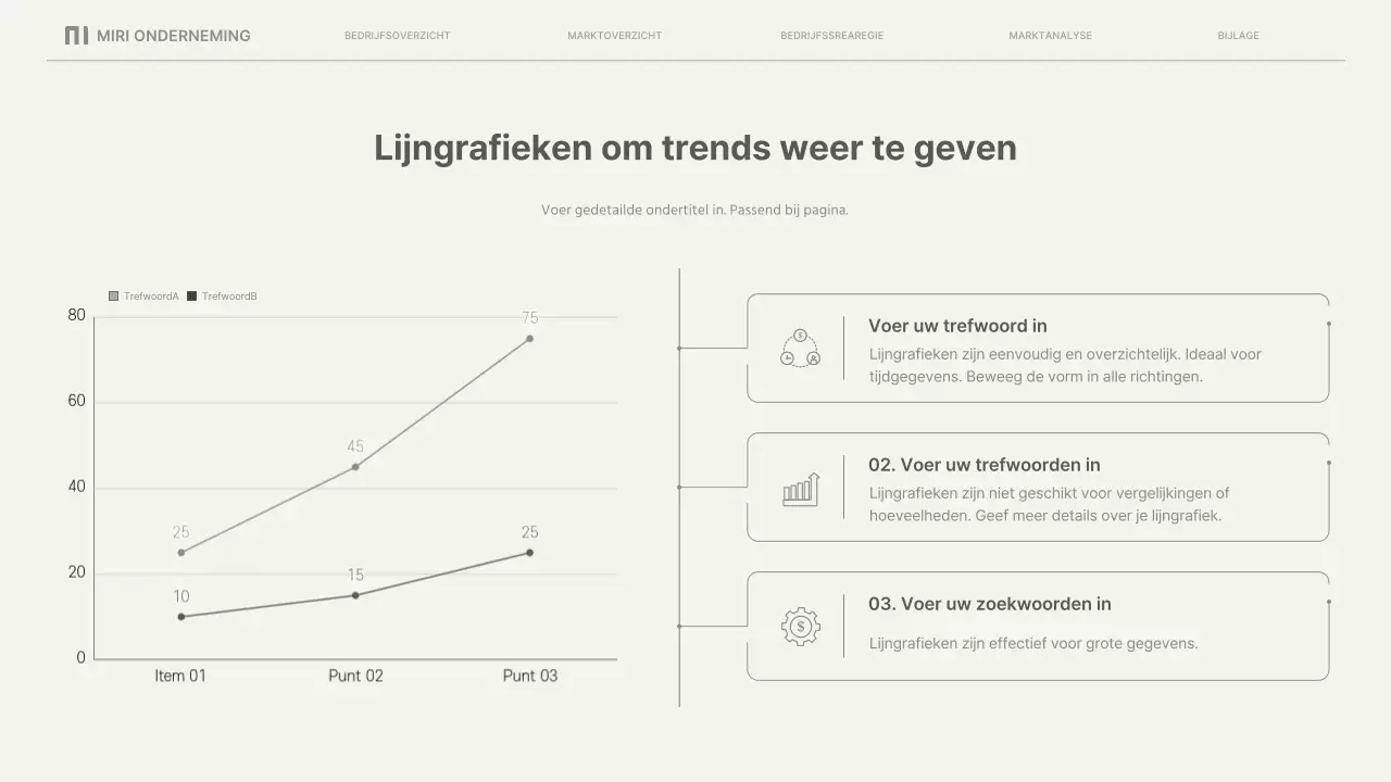 Eenvoudige zakelijke rapporten in beige