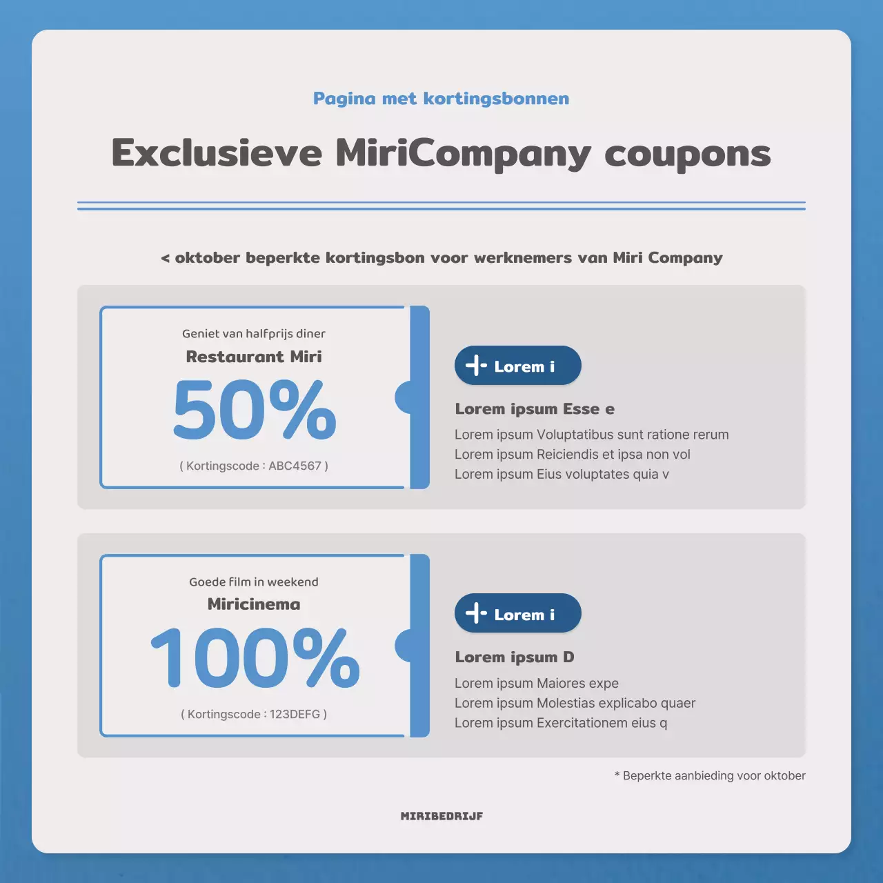 Een eenvoudige brief in blauw en marineblauw nieuwsbriefpost