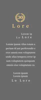 Concepto de placa de antigüedad con símbolo de laurel