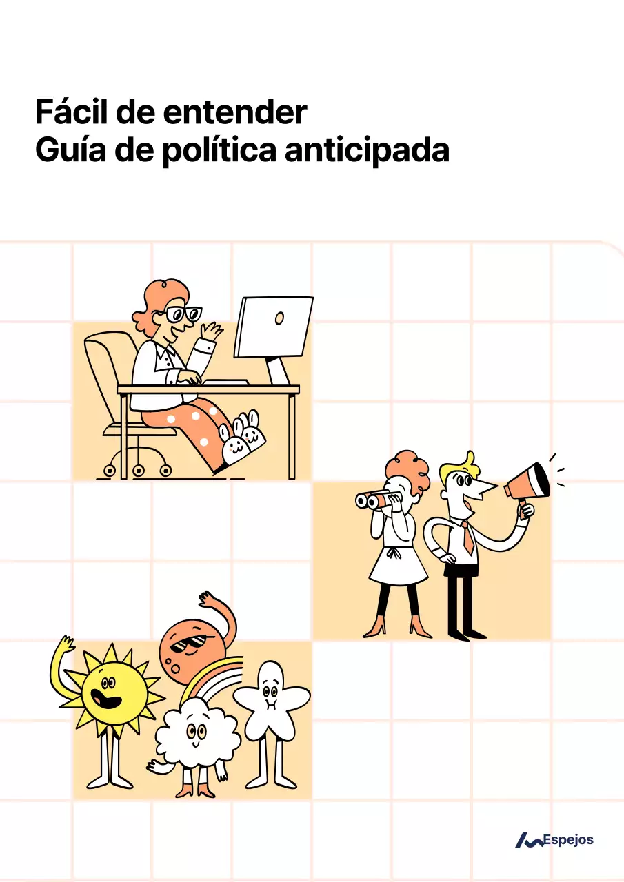Portada amarilla y minimalista de la guía política
