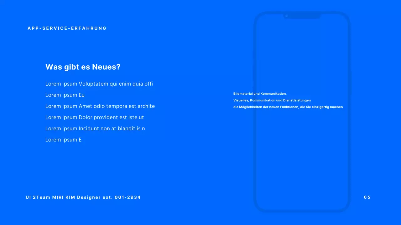 Blue's grundlegende Ankündigung neuer Funktionen