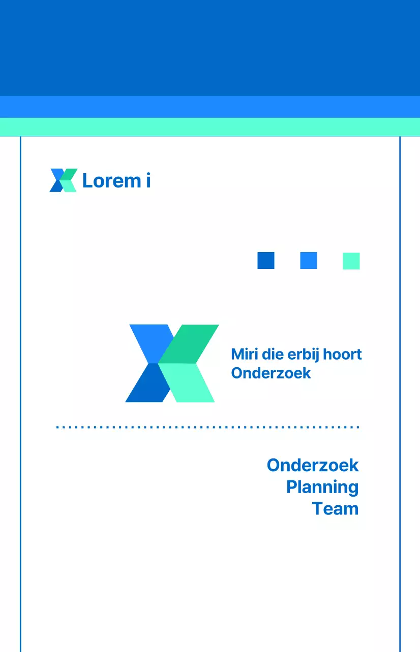 Blauw Een eenvoudig concept voor een betrouwbare bedrijfspartner.