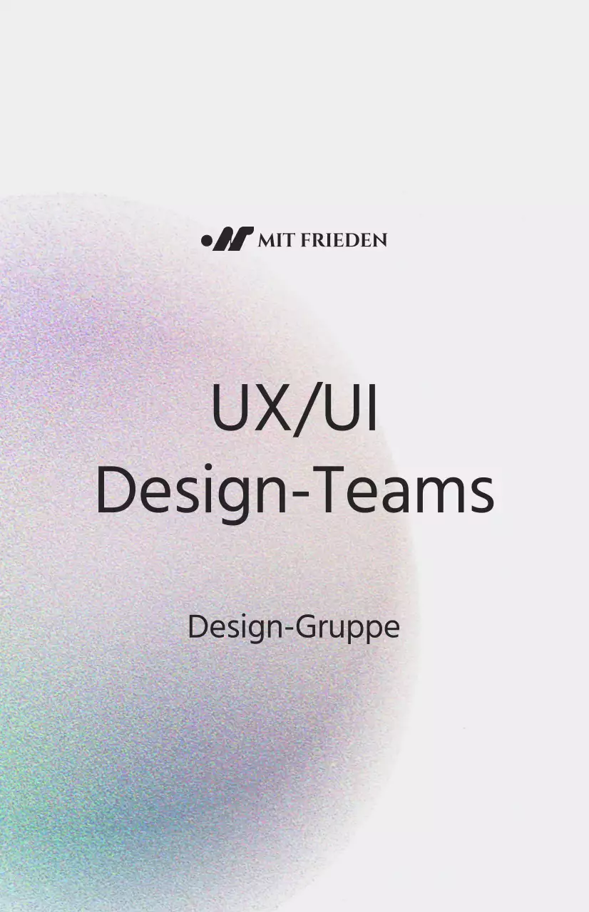 Einfache Abteilungseinführung mit farbiger Rauschillustration auf weißem Hintergrund