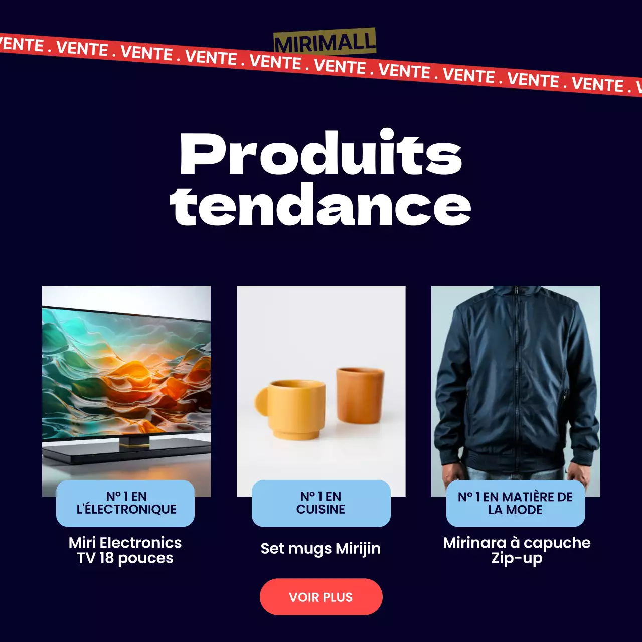 Des publicités tendance pour le Black Friday en noir et rouge