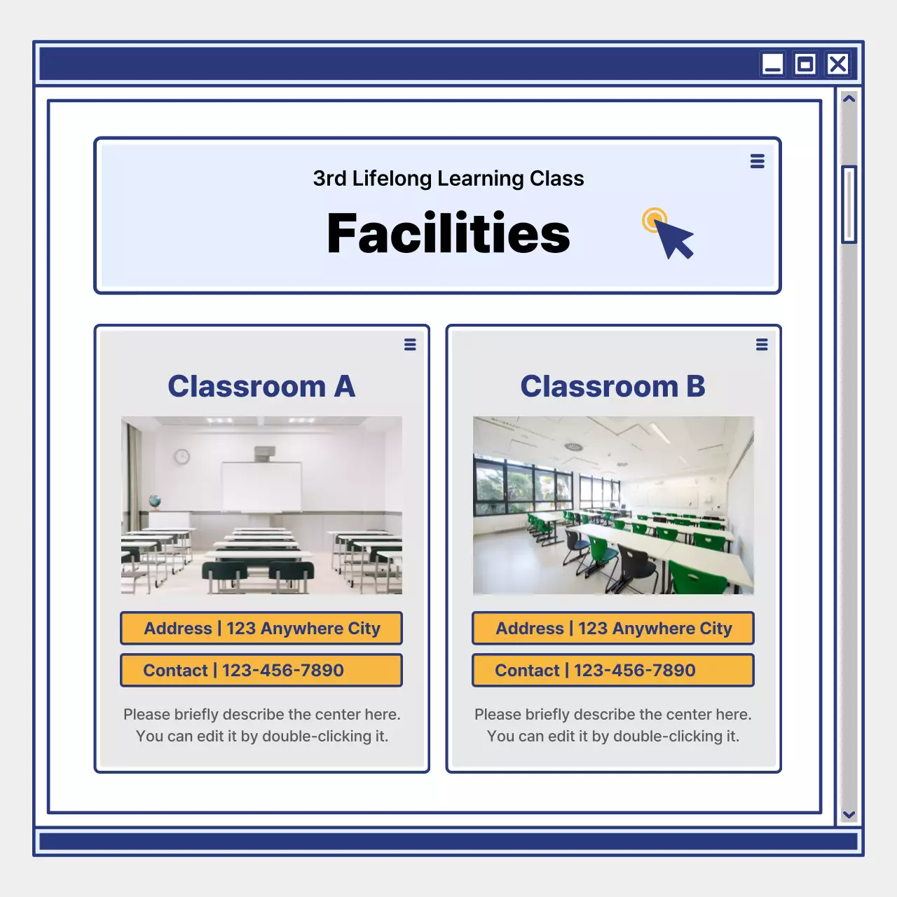 Blue Modern Education Promotion Instagram Carousel