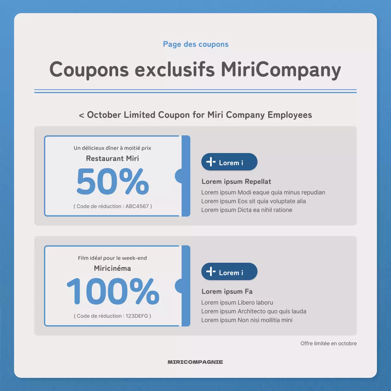 Une lettre simple en bleu et marine Lettre d'information